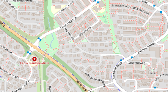 Zahnarzt auf Satellitenbild