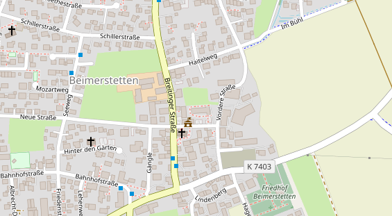 Zahnarzt auf Satellitenbild