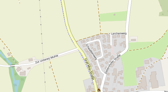 Zahnarzt auf Satellitenbild