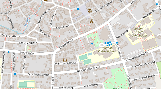 Zahnarzt auf Satellitenbild