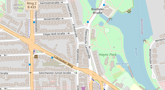 Zahnarzt auf Satellitenbild