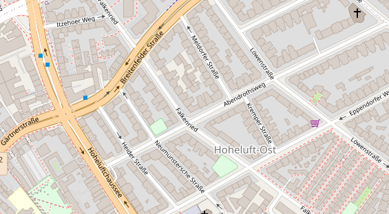 Zahnarzt auf Satellitenbild