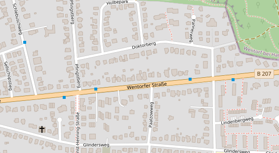 Zahnarzt auf Satellitenbild