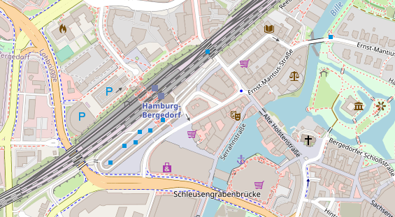 Zahnarzt auf Satellitenbild