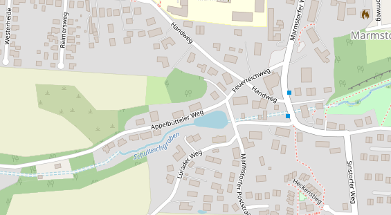 Zahnarzt auf Satellitenbild