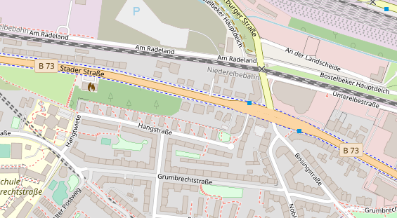 Zahnarzt auf Satellitenbild