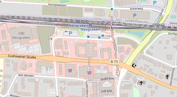 Zahnarzt auf Karte