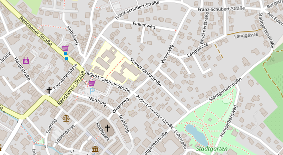 Zahnarzt auf Satellitenbild