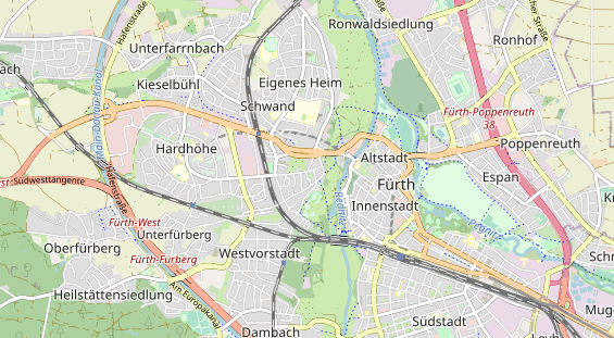 Zahnarzt auf Karte