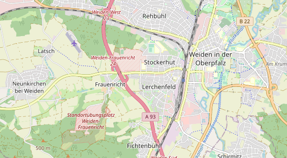 Zahnarzt auf Karte