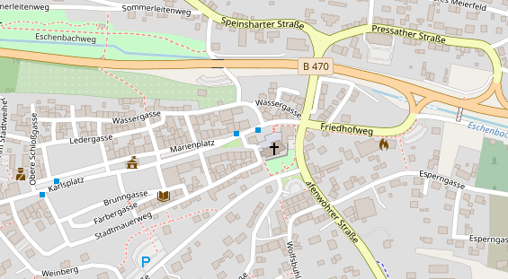 Zahnarzt auf Karte