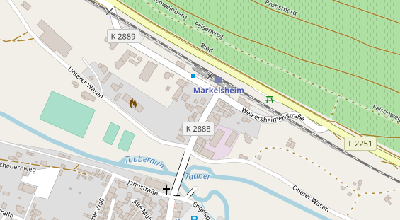 Zahnarzt auf Satellitenbild