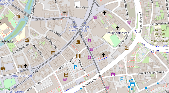 Zahnarzt auf Satellitenbild