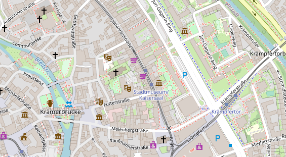 Zahnarzt auf Satellitenbild