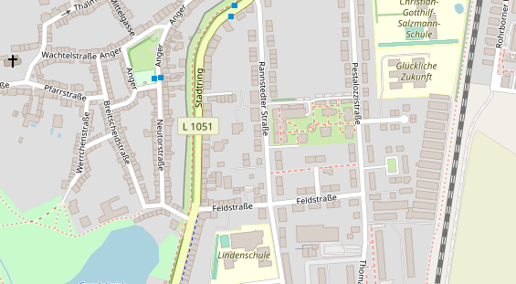 Zahnarzt auf Satellitenbild