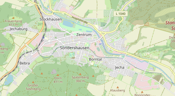 Zahnarzt auf Karte