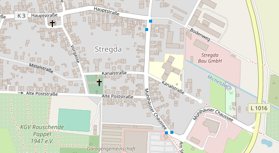 Zahnarzt auf Satellitenbild