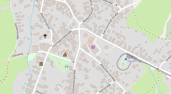 Zahnarzt auf Satellitenbild