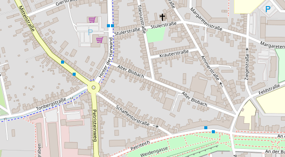 Zahnarzt auf Satellitenbild