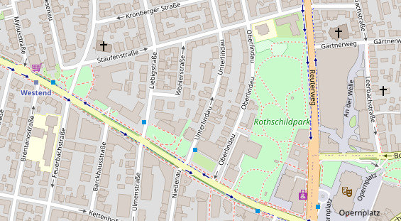 Zahnarzt auf Satellitenbild