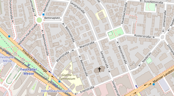 Zahnarzt auf Satellitenbild