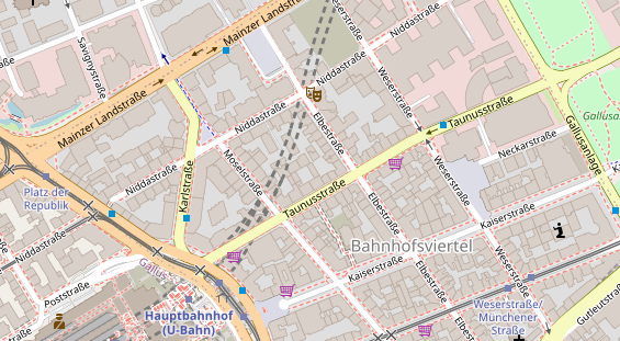 Zahnarzt auf Satellitenbild