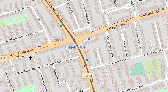 Zahnarzt auf Satellitenbild