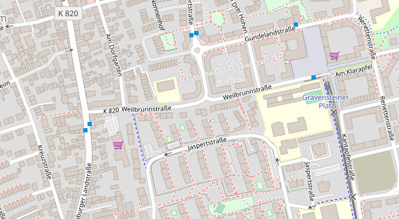 Zahnarzt auf Satellitenbild