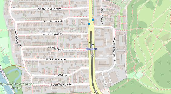 Zahnarzt auf Satellitenbild