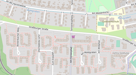 Zahnarzt auf Satellitenbild