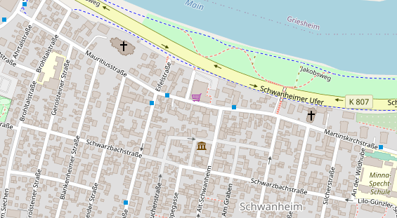 Zahnarzt auf Satellitenbild