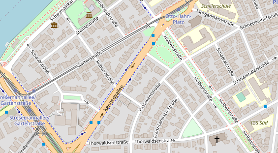 Zahnarzt auf Satellitenbild