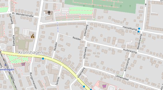 Zahnarzt auf Satellitenbild