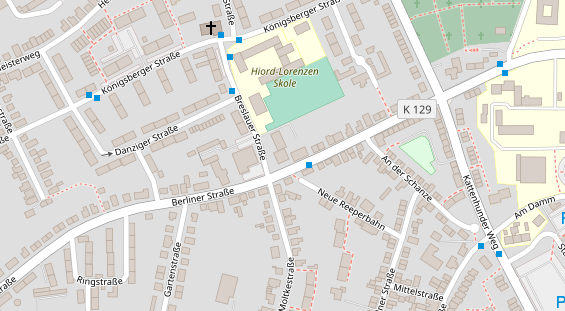 Zahnarzt auf Satellitenbild