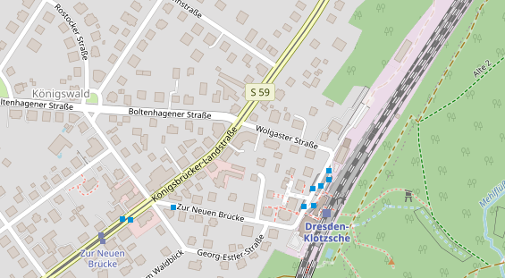 Zahnarzt auf Satellitenbild