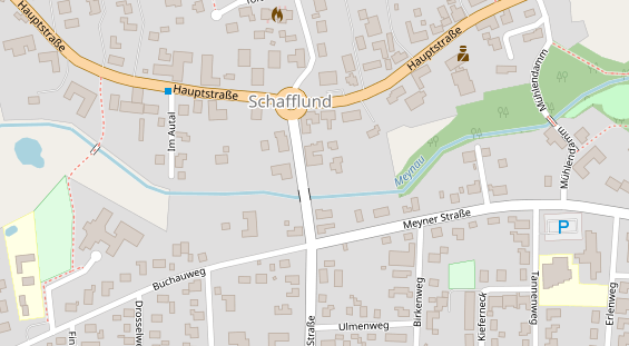Zahnarzt auf Satellitenbild