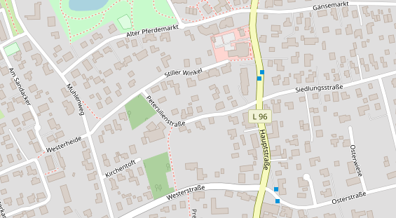 Zahnarzt auf Satellitenbild