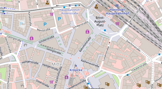 Zahnarzt auf Satellitenbild