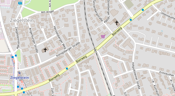 Zahnarzt auf Satellitenbild