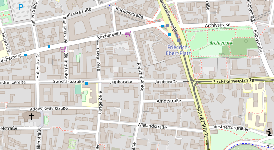 Zahnarzt auf Satellitenbild