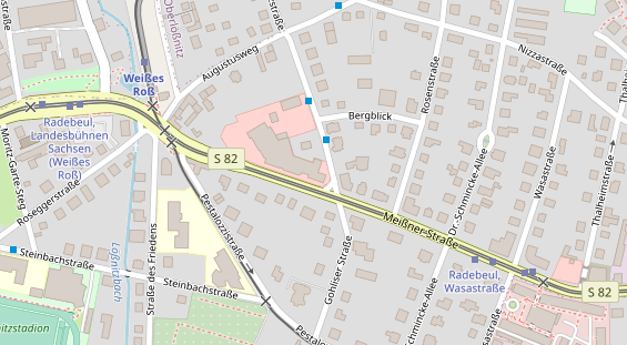 Zahnarzt auf Satellitenbild