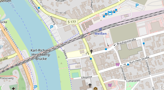 Zahnarzt auf Satellitenbild