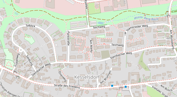 Zahnarzt auf Satellitenbild