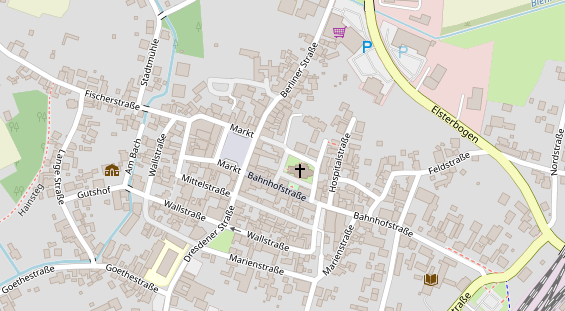 Zahnarzt auf Satellitenbild