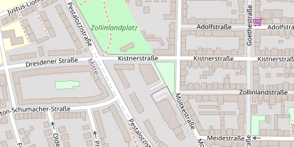 Zahnarzt auf Satellitenbild