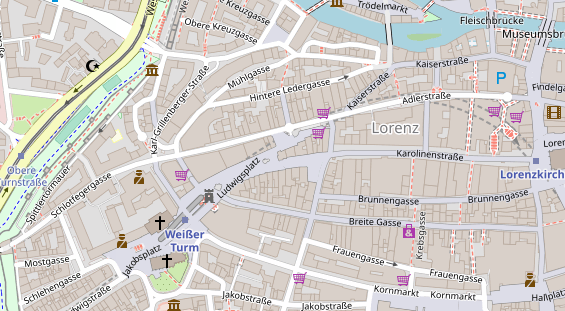 Zahnarzt auf Satellitenbild