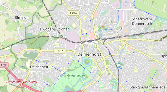 Zahnarzt auf Karte