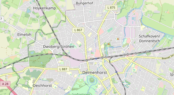 Zahnarzt auf Karte
