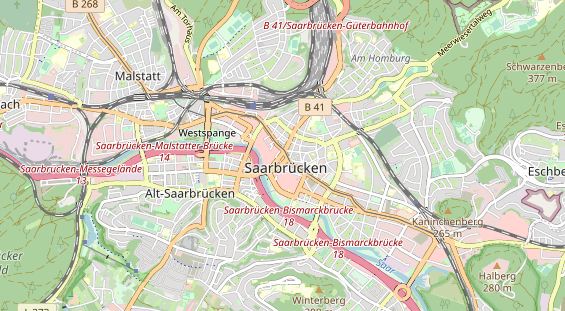 Zahnarzt auf Karte
