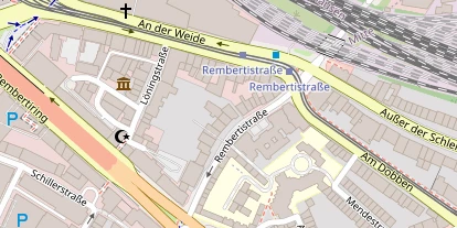 Zahnarzt auf Satellitenbild